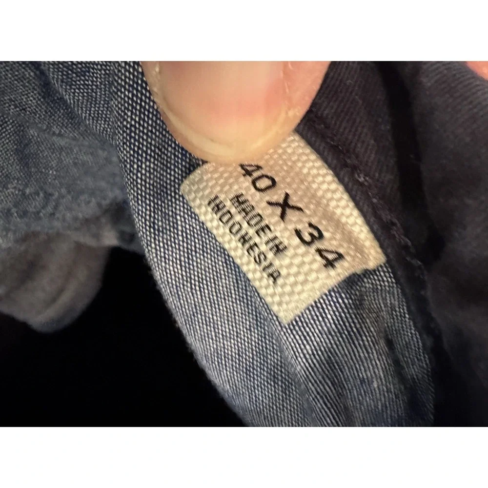 Flint And Tinder  Mens 40X34 Straight Navy Pants (T1)
